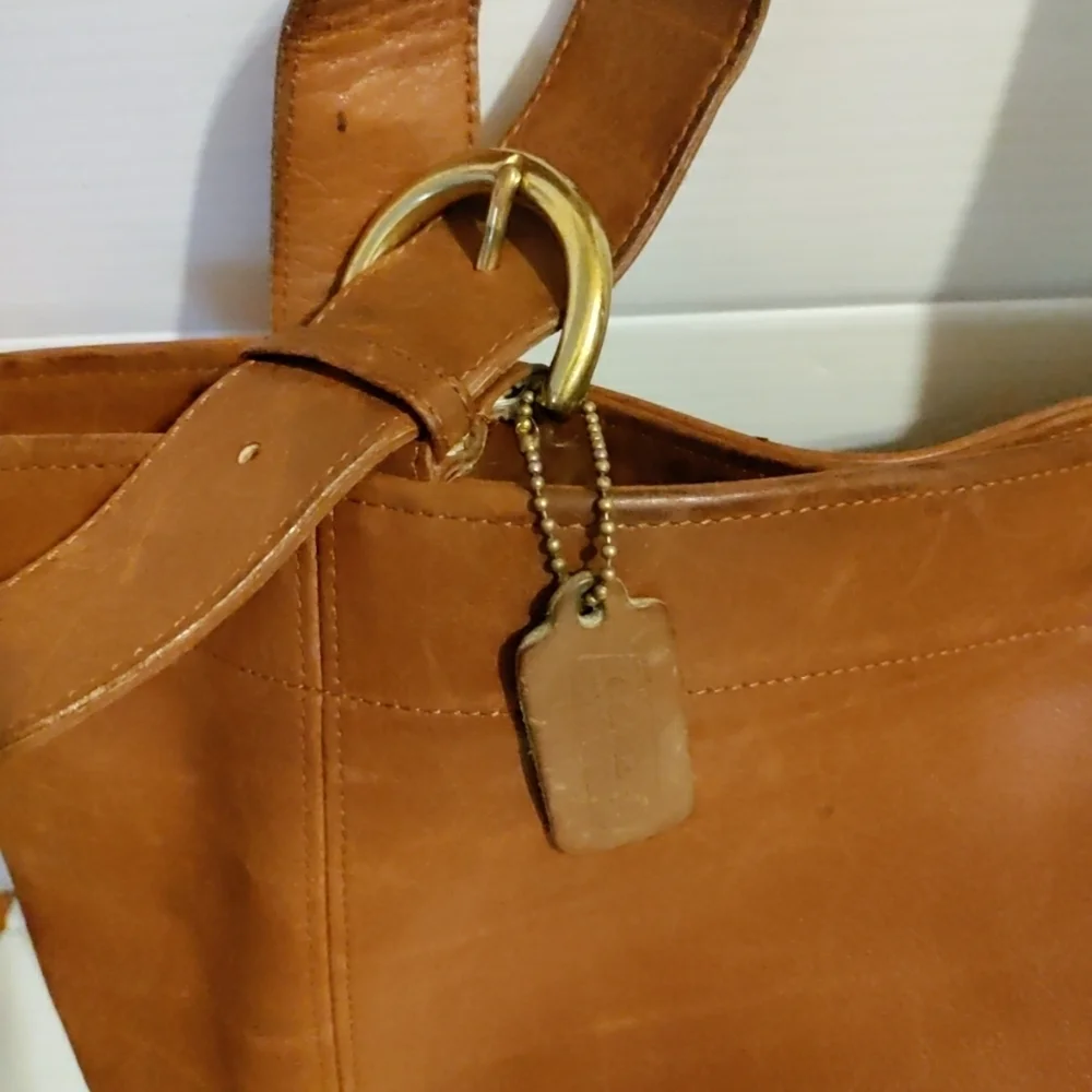 Vintage Coach XL Soho Carryall Weekender Shoulder Tote Bag 4082 British Tan